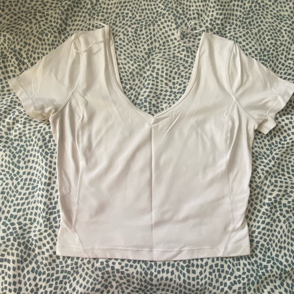 Lululemon | Align Tee | White Sz 8 - Picture 3 of 4